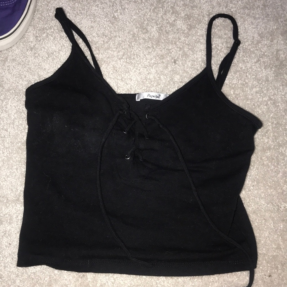 Black crop top